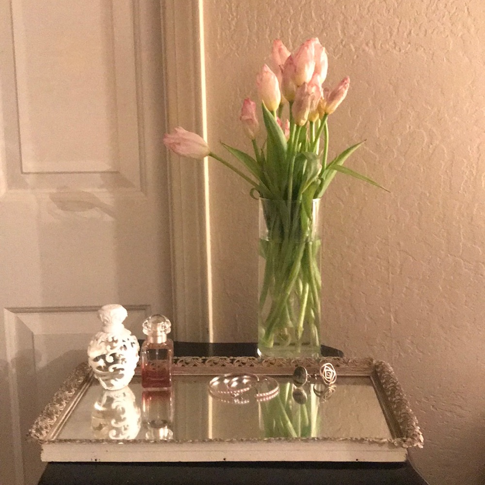 Vintage Mirrored Tray